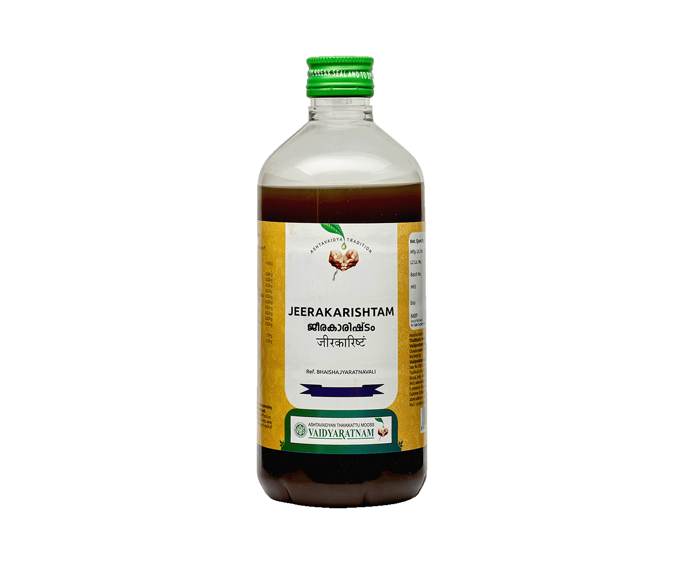 Vaidyaratnam Jeerakarishtam – Ayurvedic medicine for dyspepsia