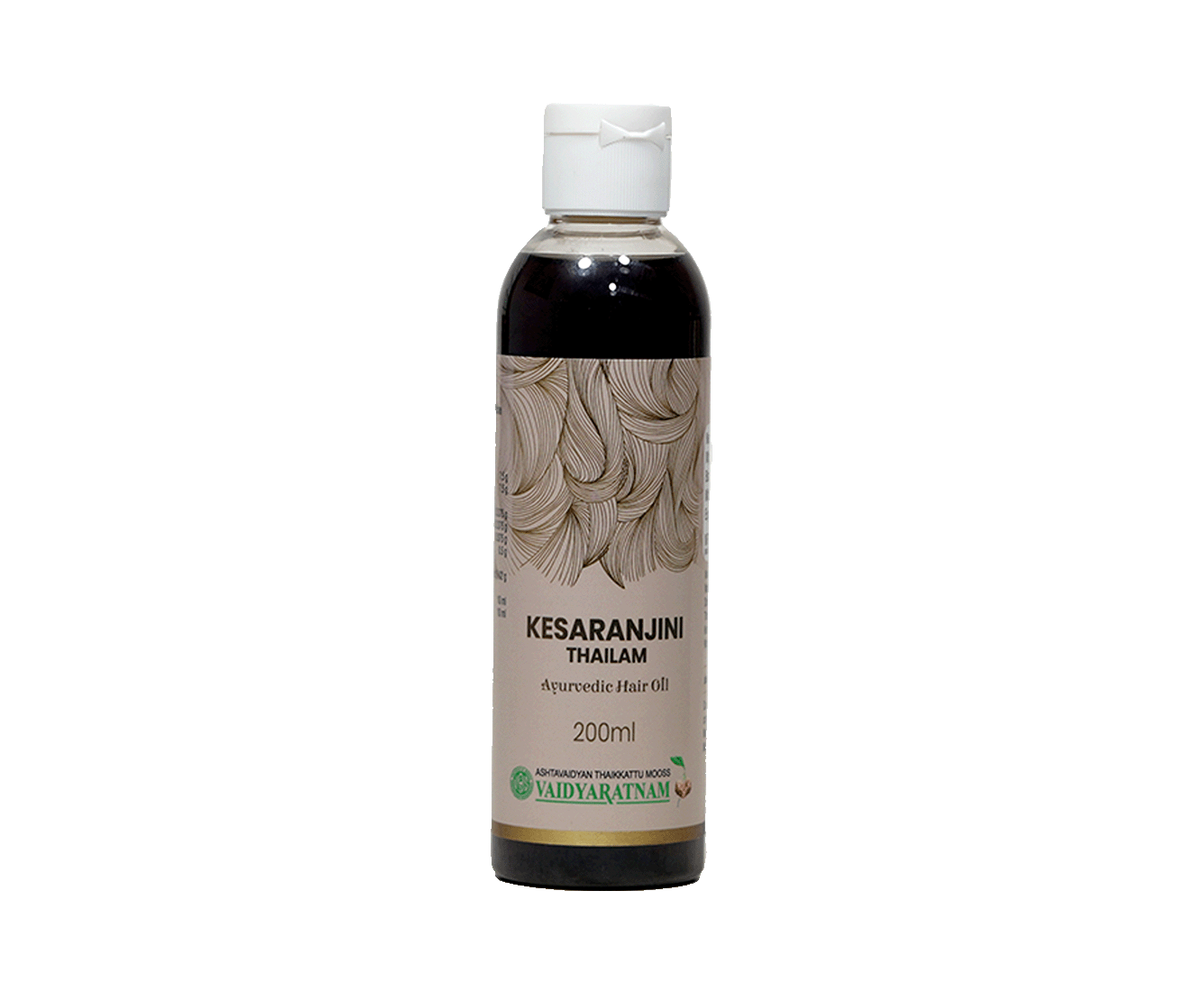 Vaidyaratnam Kesaranjini Thailam 200ml - Ayurvedic treatment for grey hair and healthy hair growth.