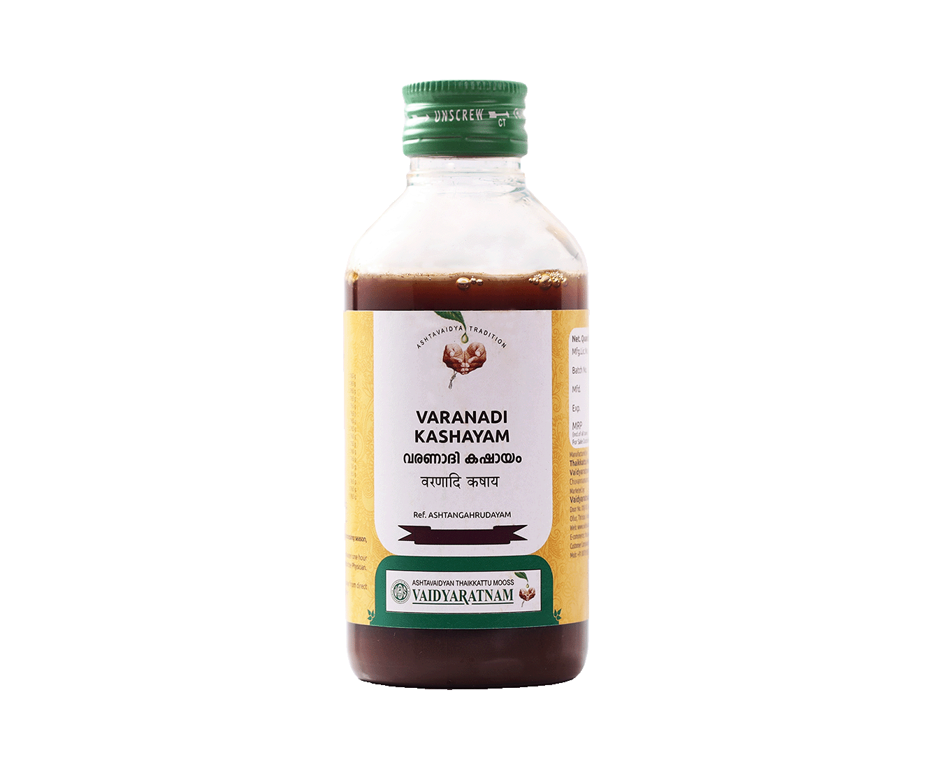 Varanadi Kashayam 200 ML for Weight Management and Kapha Balance