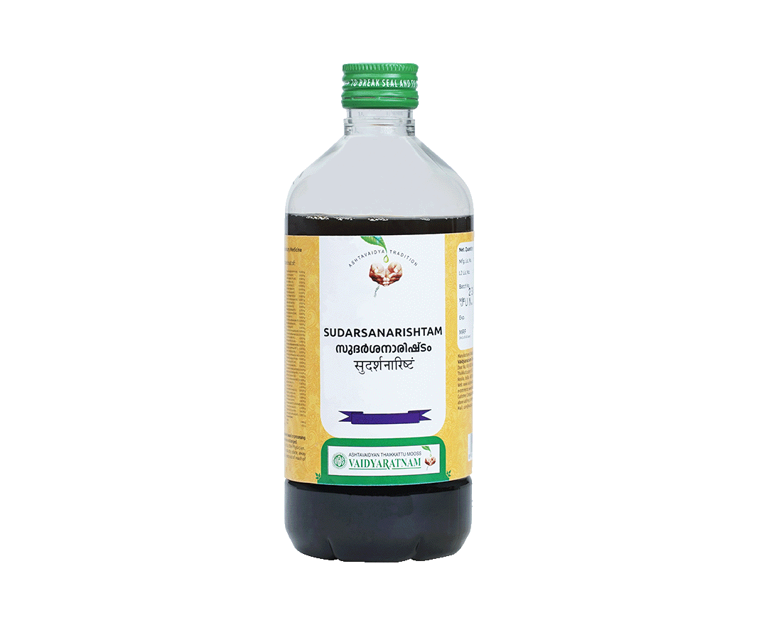 Vaidyaratnam Sudarshanarishtam spleen Ayurvedic medicine bottle