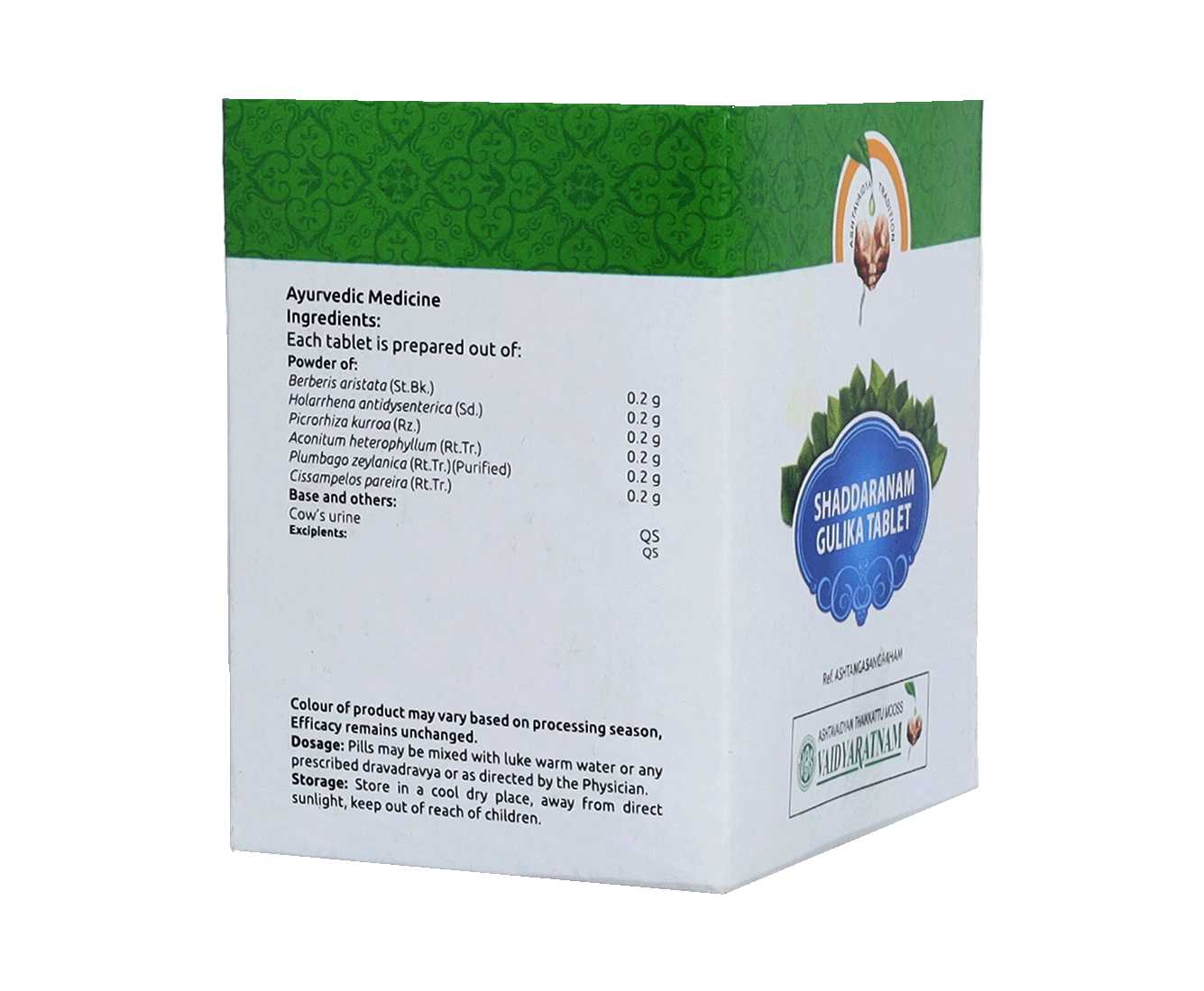 Ayurvedic remedy effective in relieving swelling