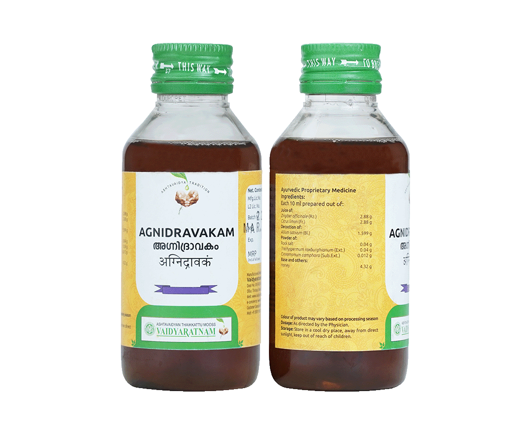 Herbal formulation Agnidravakam supporting ayurvedic medicine for dysmenorrhoea and gastric comfort
