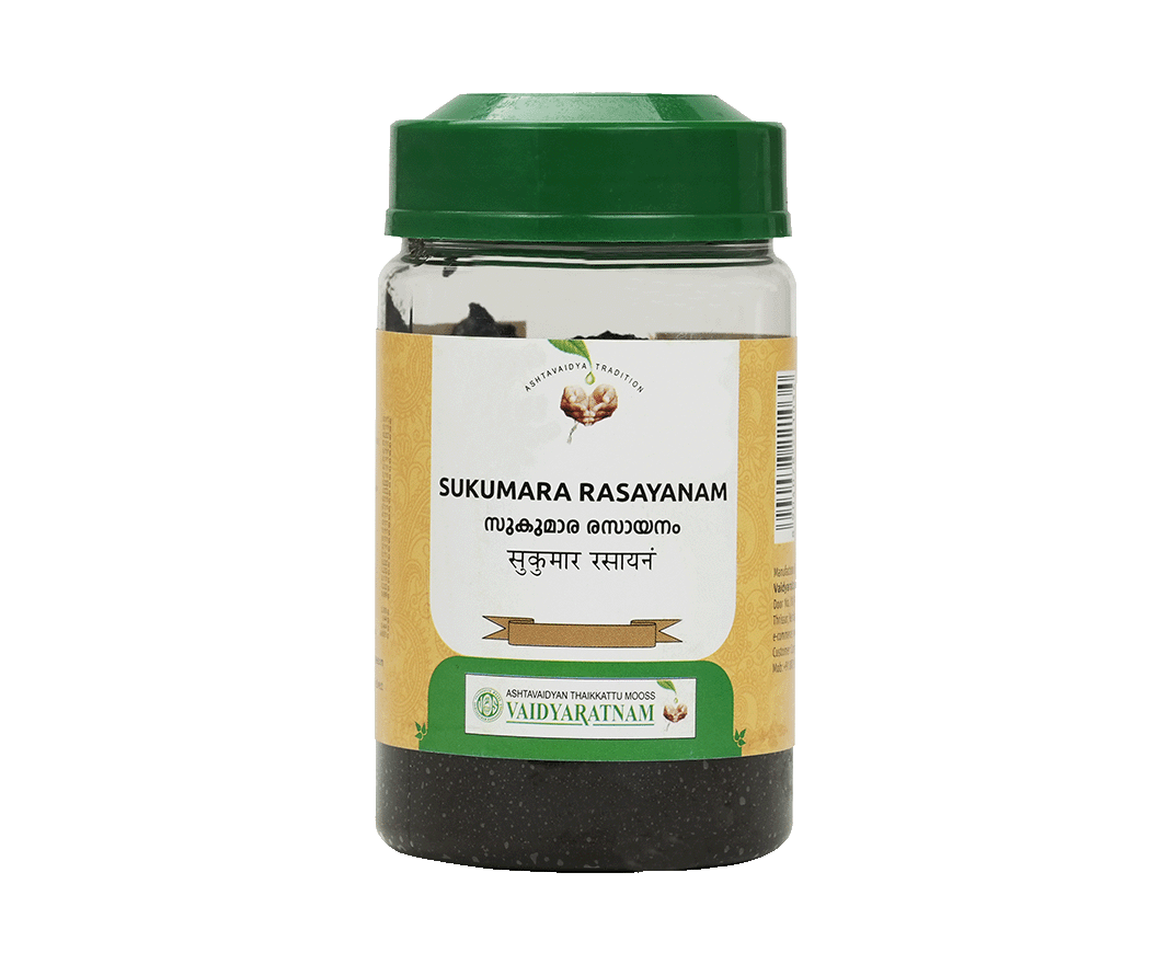 Vaidyaratnam Sukumara Rasayanam – Ayurvedic medicine for flatulence in a 250gm jar