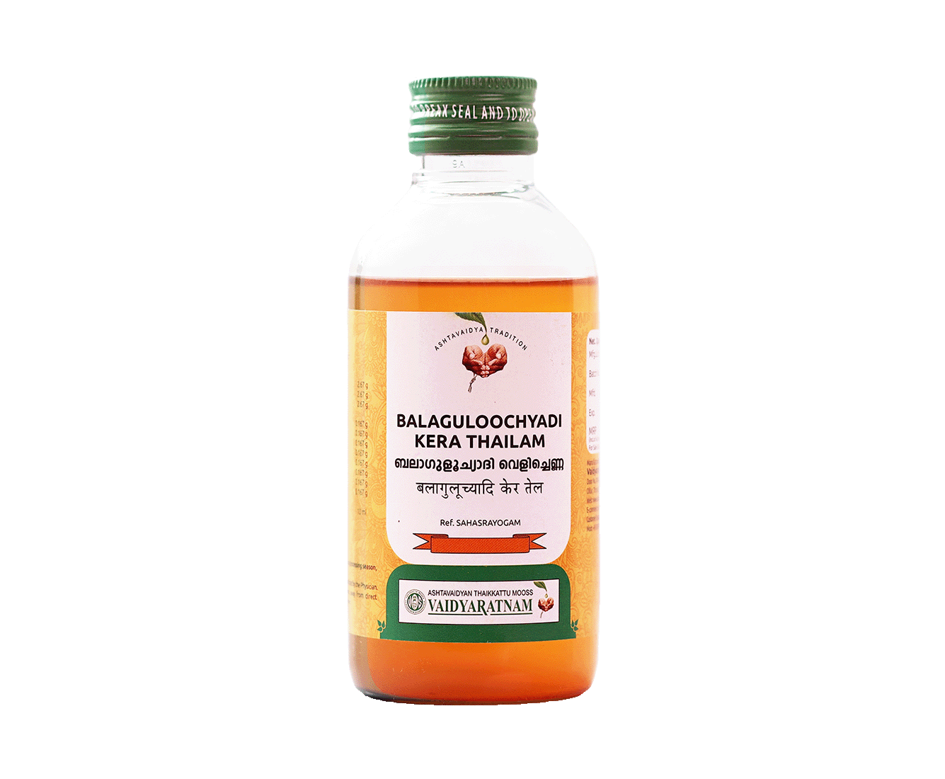 Vaidyaratnam Balaguloochyadi Kera Thailam – Ayurvedic oil for body cooling and joint comfort