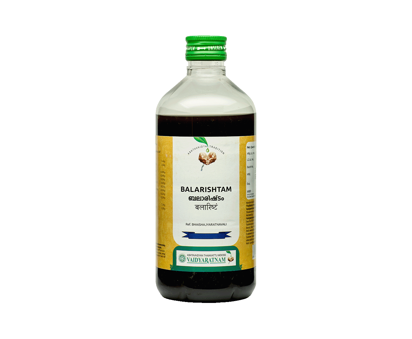 Vaidyaratnam Balarishtam – Rheumatic Ayurvedic treatment for joint pain