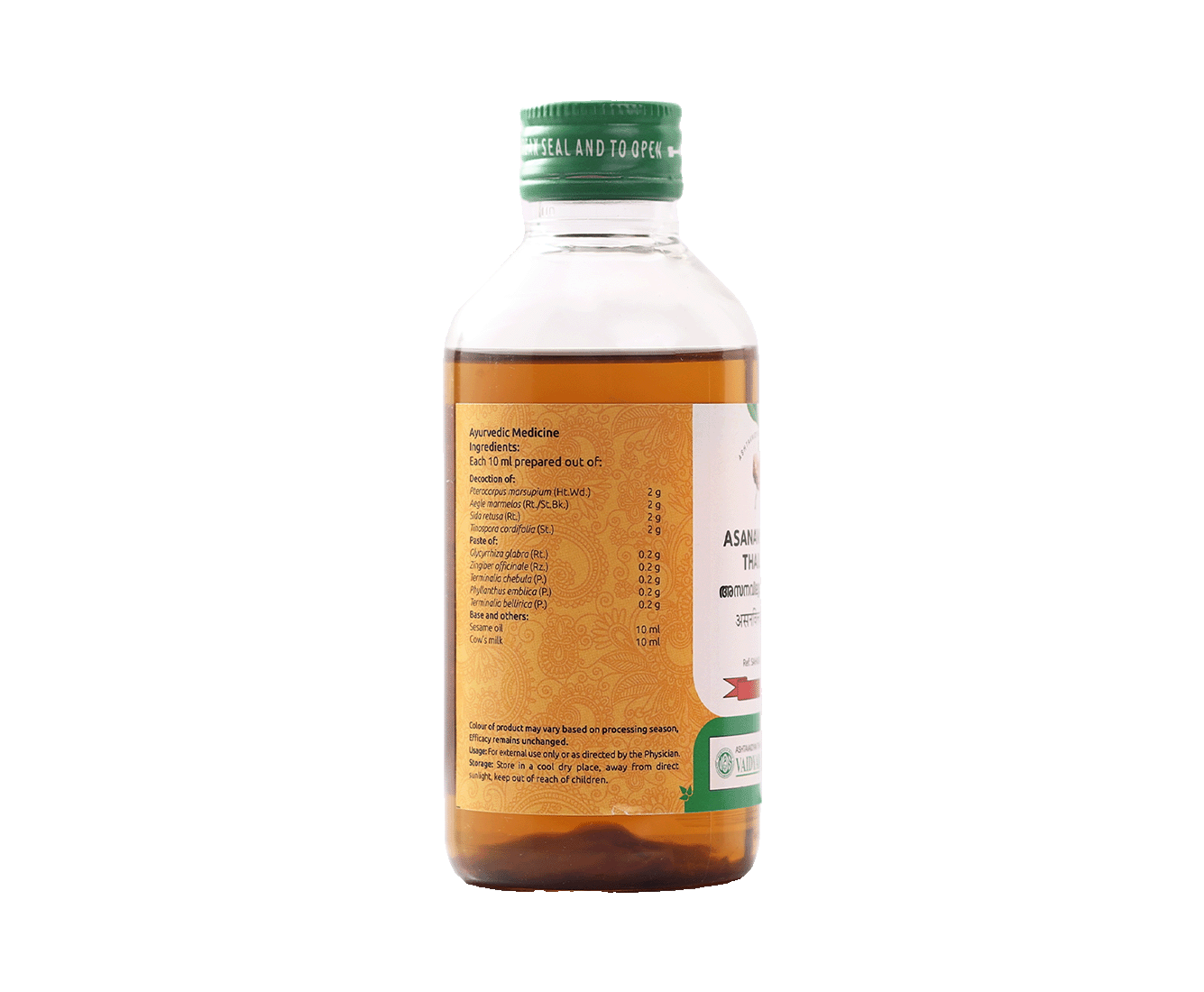 Herbal oil for nasal congestion and ear infection care