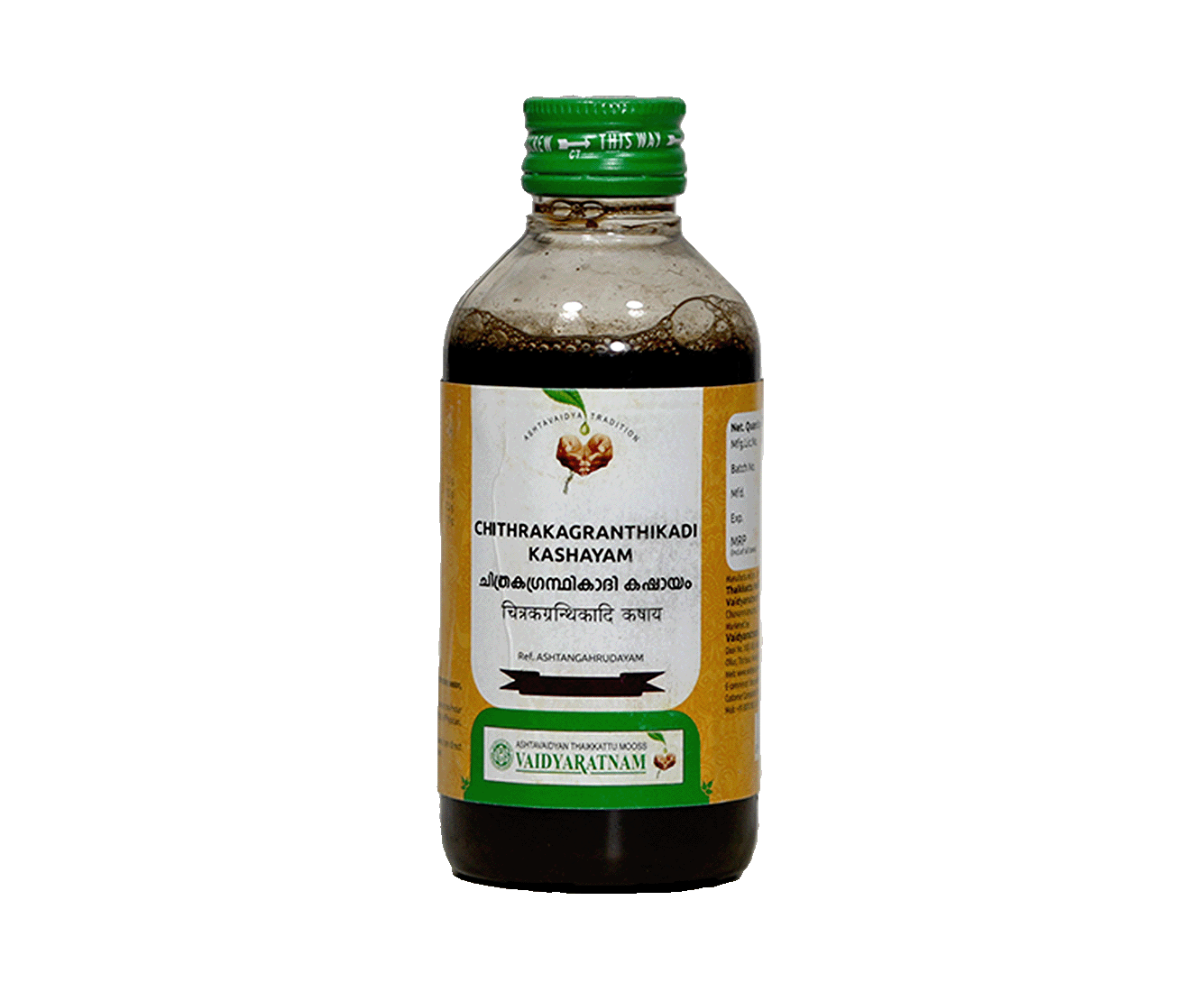 Vaidyaratnam Chithrakagrandhikadi Kashayam - Ayurvedic medicine for loss of appetite