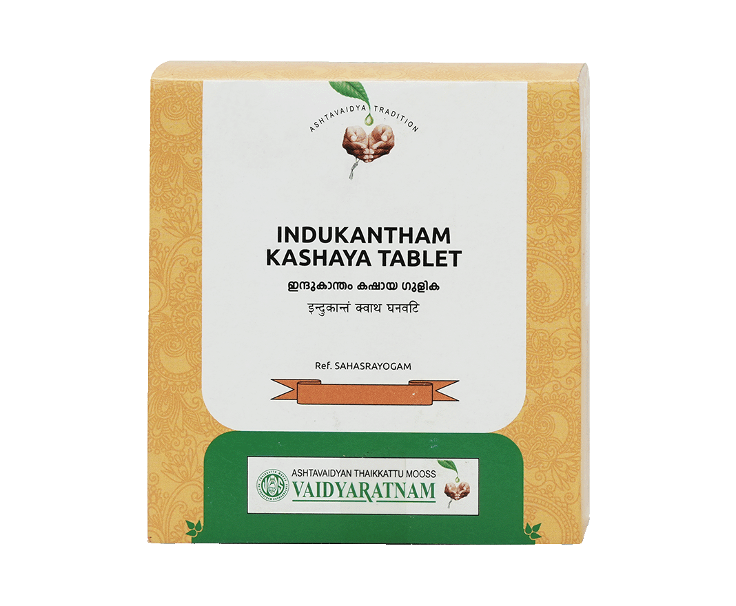 Vaidyaratnam Indukantham Kashaya Tablet – Ayurvedic medicine for abdominal pain