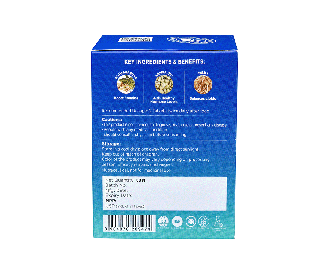 Power booster tablets for enhanced stamina and vitality