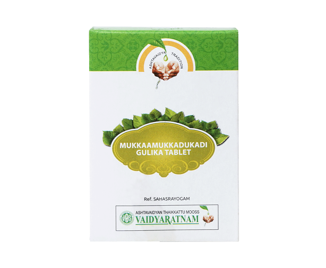 Vaidyaratnam Mukkaamukkadukadi Gulika – Ayurvedic pyrexia medication