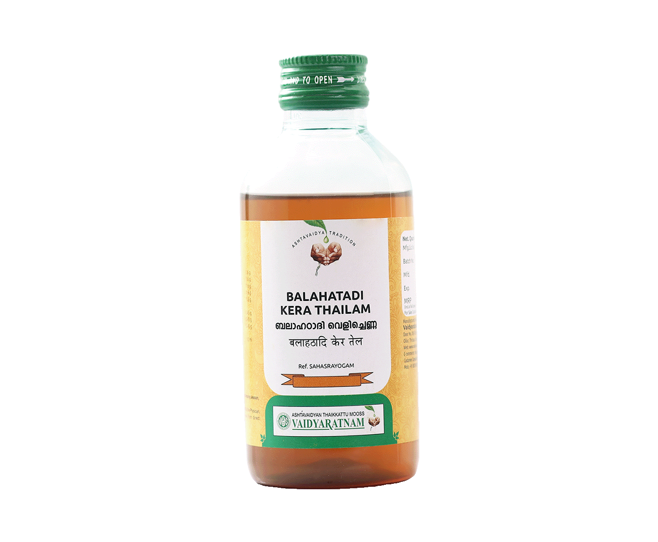 Balahatadi Kera Thailam for headache relief