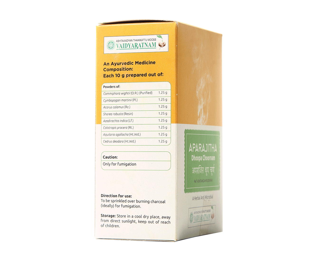 Aparajitha Dhoopa Choornam for purifying air and health