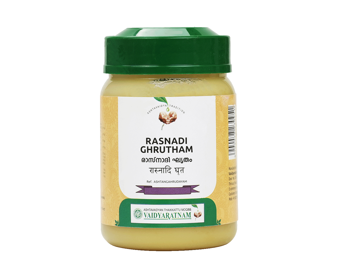 Vaidyaratnam Rasnadi Ghrutham – Ayurvedic medicine for body weakness