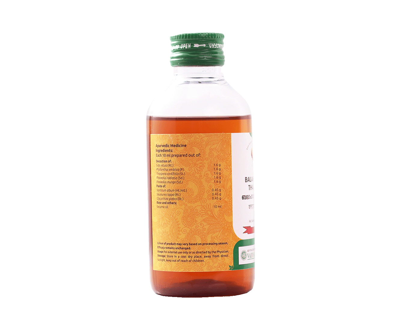 An Ayurvedic thailam for headaches