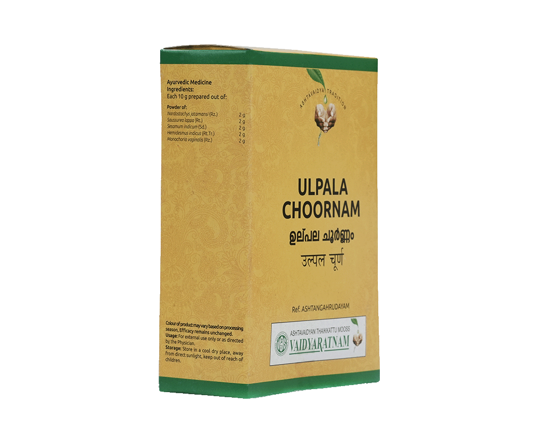 Herbal Hair Care with Ulpala Choornam by Vaidyaratnam