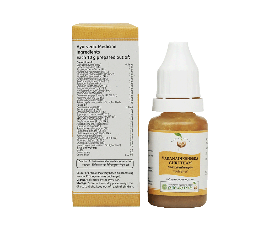 Herbal medicated ghee for headache relief – Varanadiksheera Ghrutham