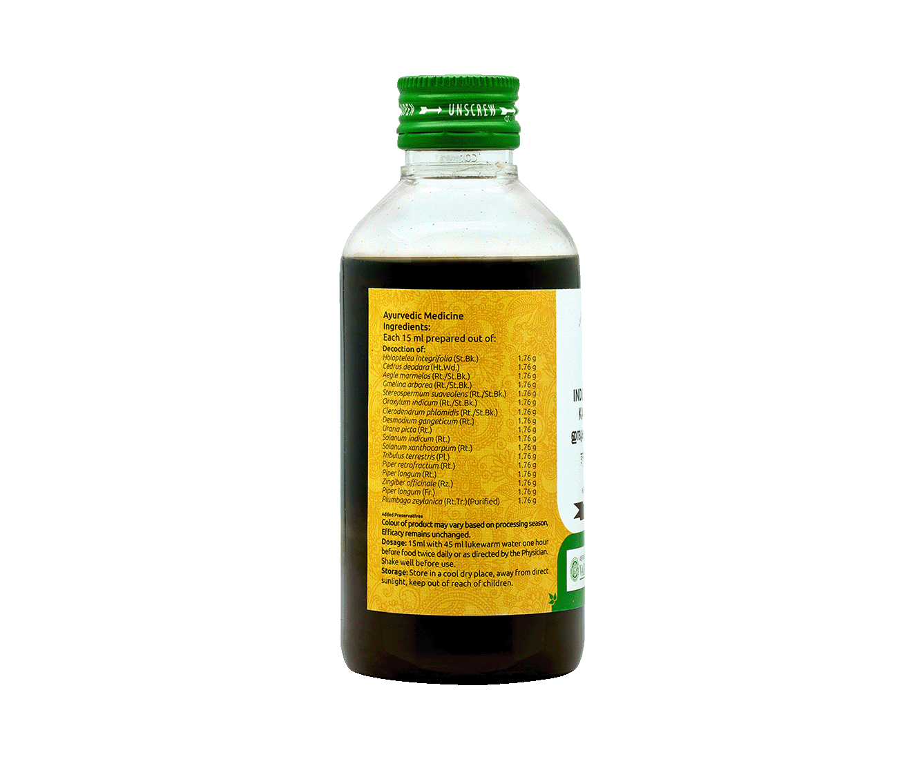 Ayurvedic Indukantham Kashayam for fever and digestive health