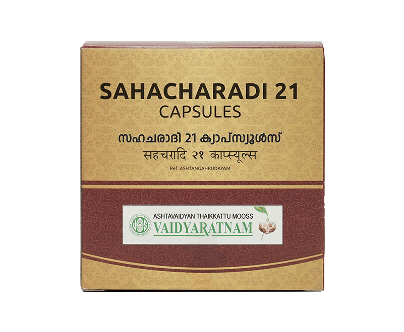 Vaidyaratnam 21 Sahacharadi Soft Gel Capsule 100 Nos