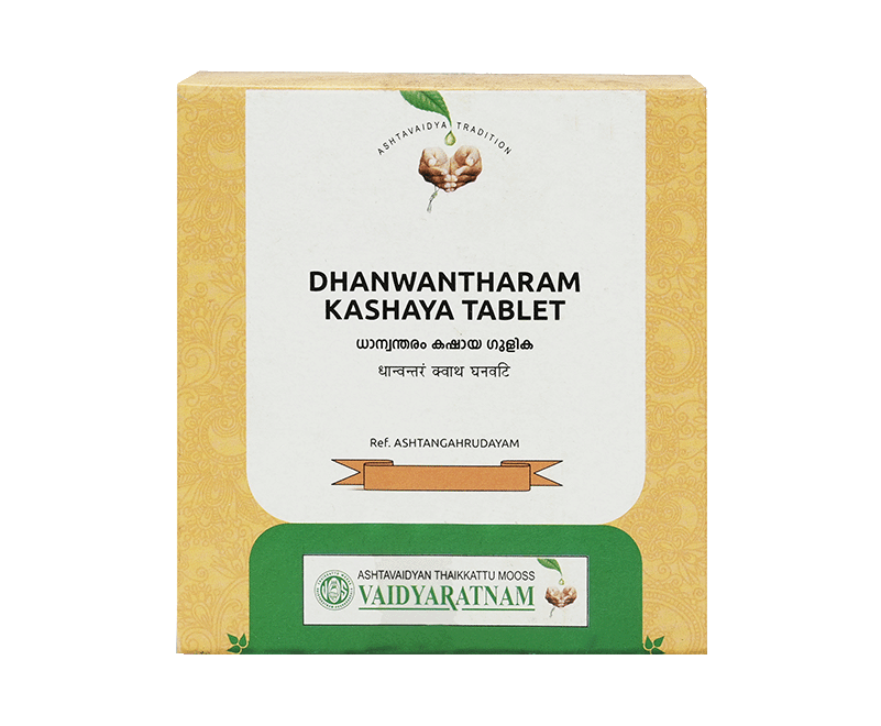 Vaidyaratnam Dhanwantharam Kashaya Gulika Tablet for Rheumatic Health