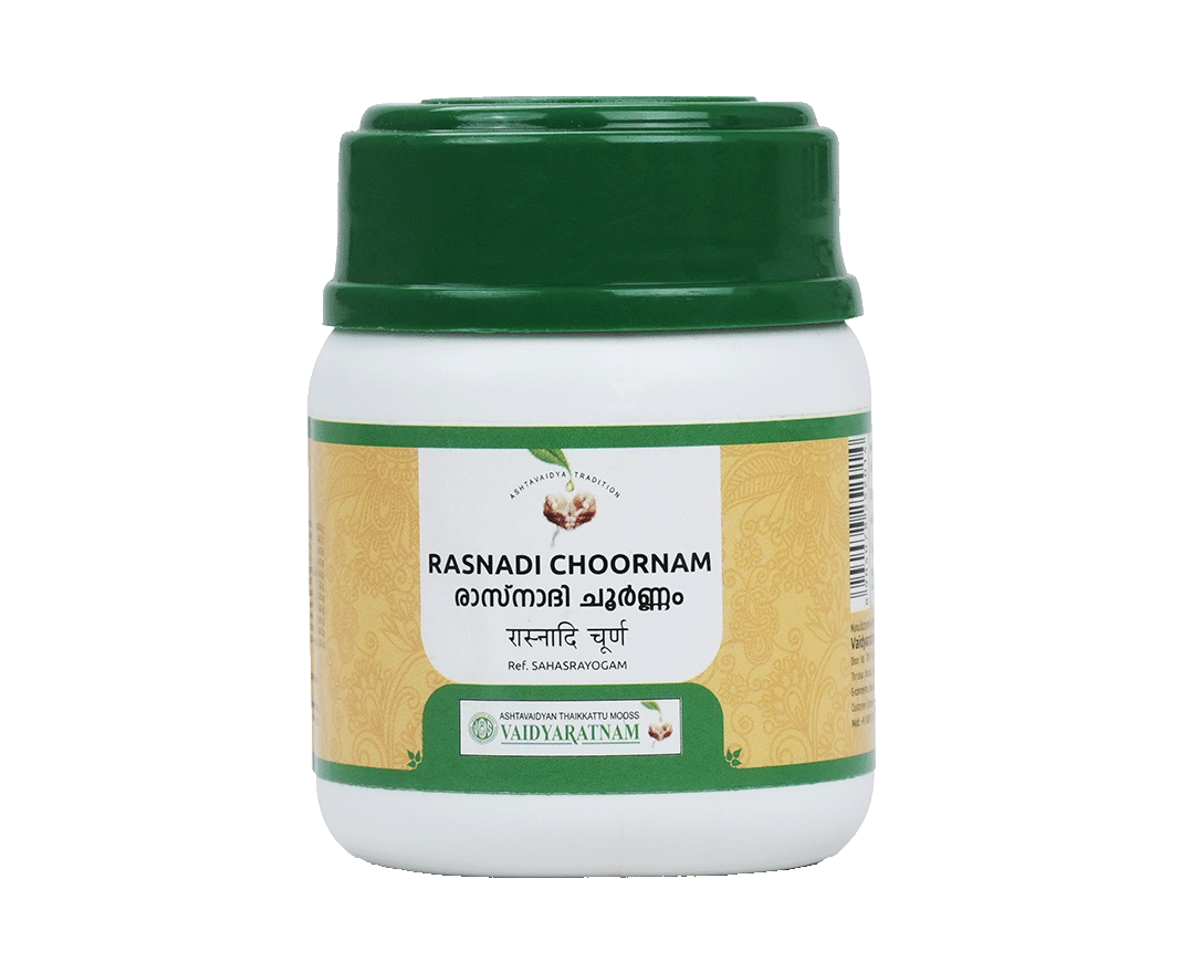 Rasnadi Choornam for fever and headache relief