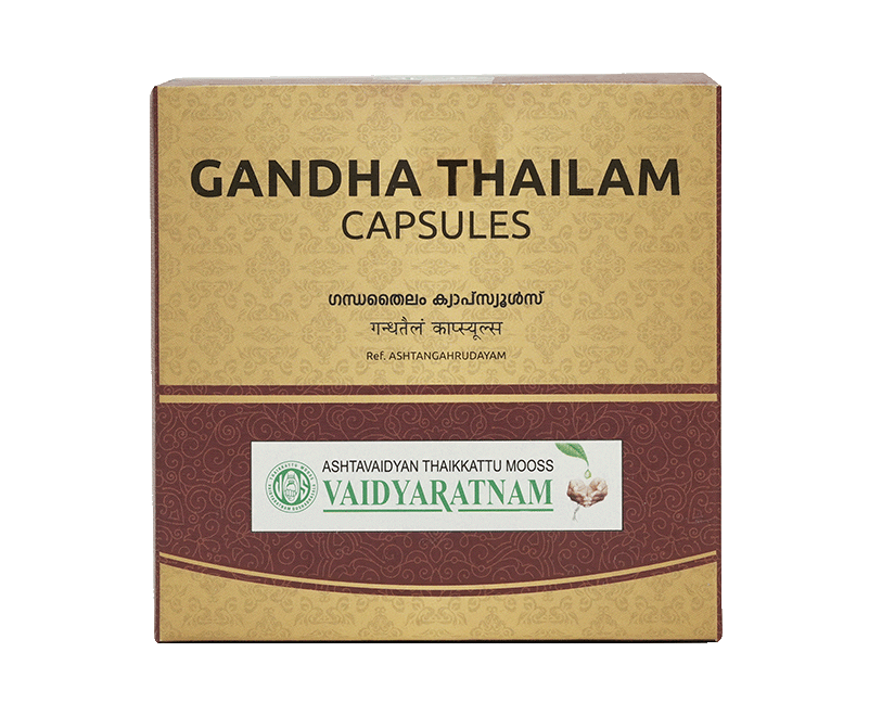 Vaidyaratnam Gandha Thailam Soft Gel Capsule 100 Nos