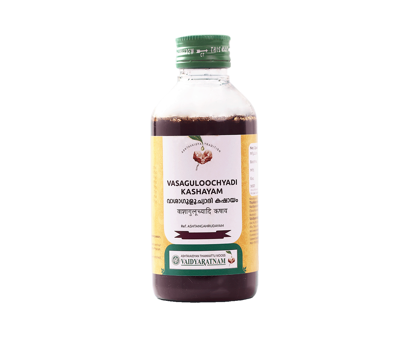 Vaidyaratnam Vasaguloochyadi Kashayam – Jaundice Medicine Ayurvedic