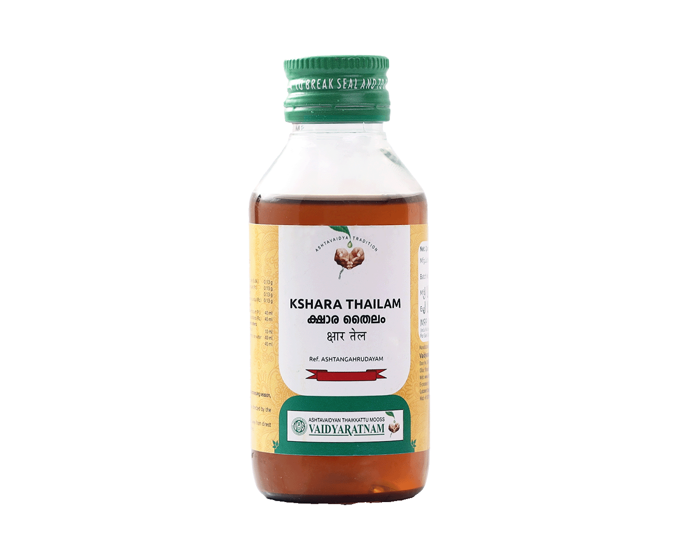 Vaidyaratnam Kshara Thailam for earache relief