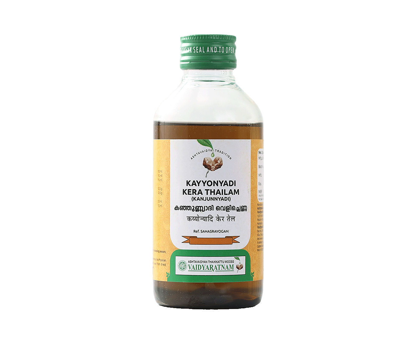 Vaidyaratnam Kayyonyadi Kera Thailam - Ayurvedic oil for oral health and tooth infections.