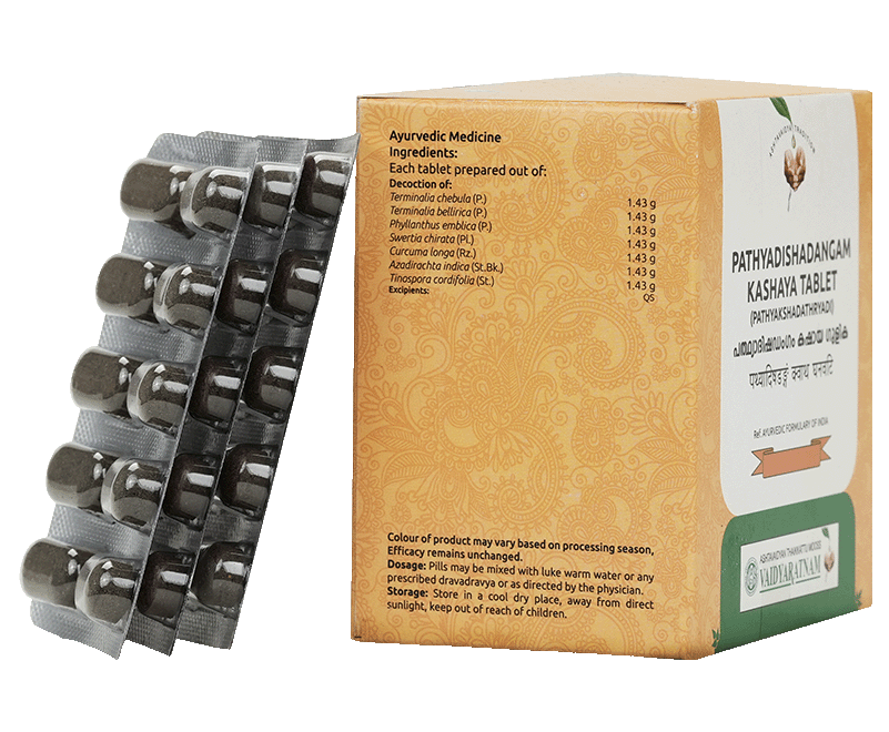 Pathyadishadangam Kashaya Tablets - Herbal support for better vision