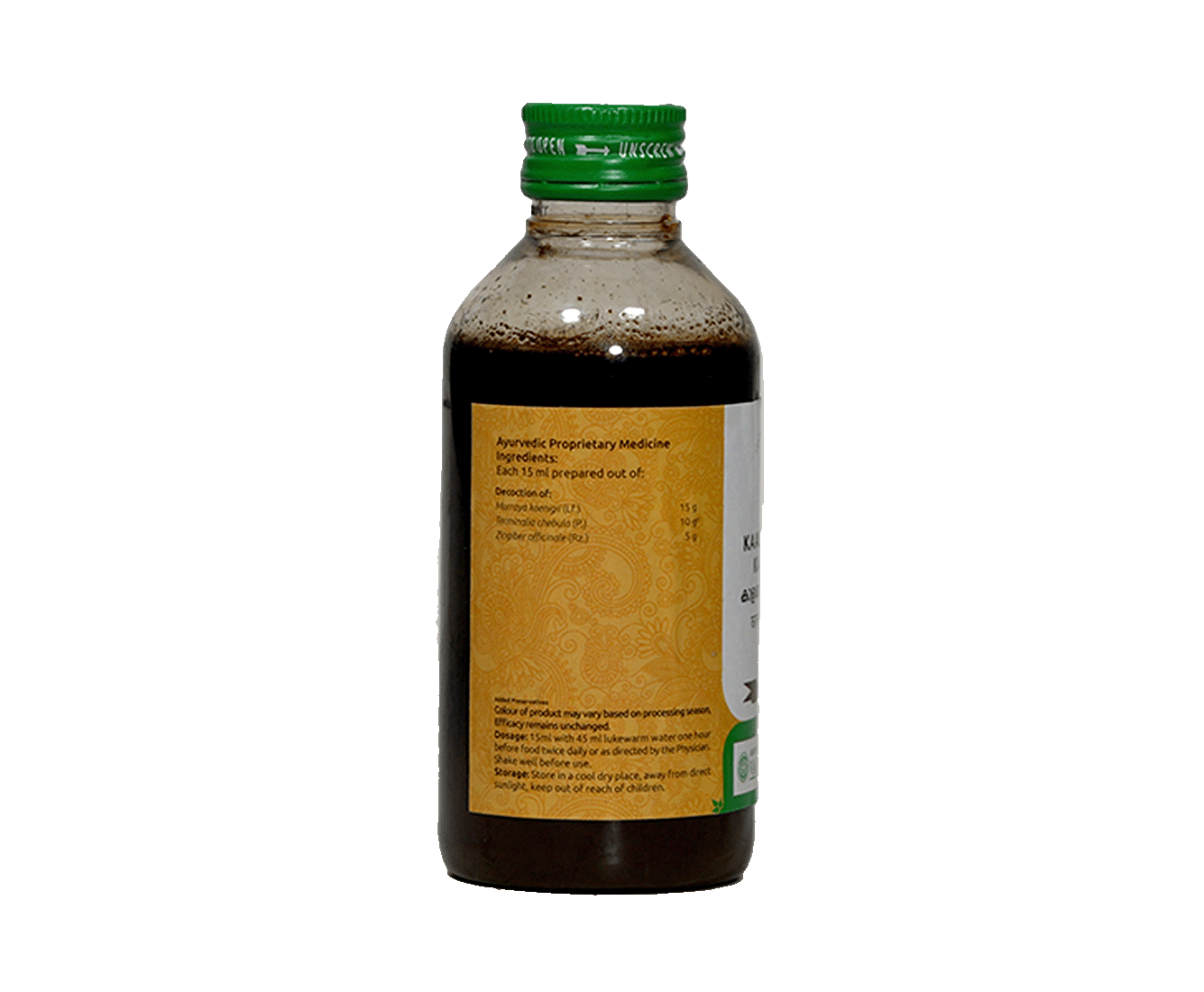 Vaidyaratnam Kalasakadi Kashayam – Natural Ayurvedic medicine for improving appetite and treating indigestion.