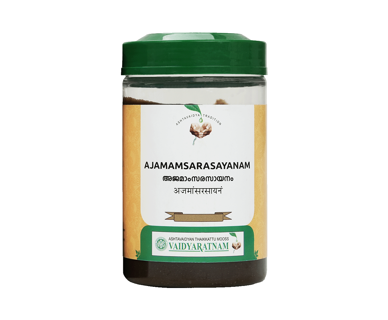 Vaidyaratnam Ajamamsarasayanam 500g jar – Ayurvedic herbal tonic for strength and respiratory wellness