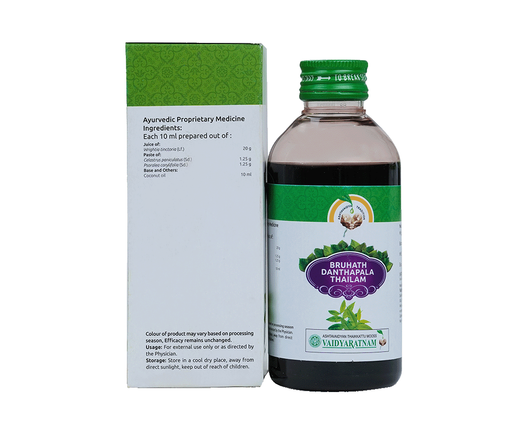 Brihath Danthapala Thailam for skin health