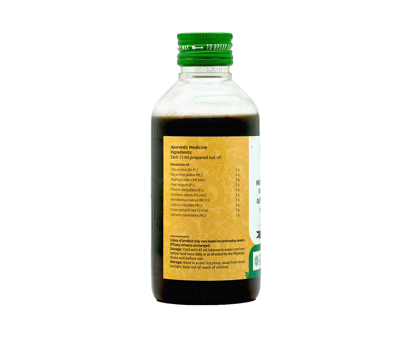 Ayurvedic herbal tonic for fainting and anxiety – Mridweekadi Kashayam