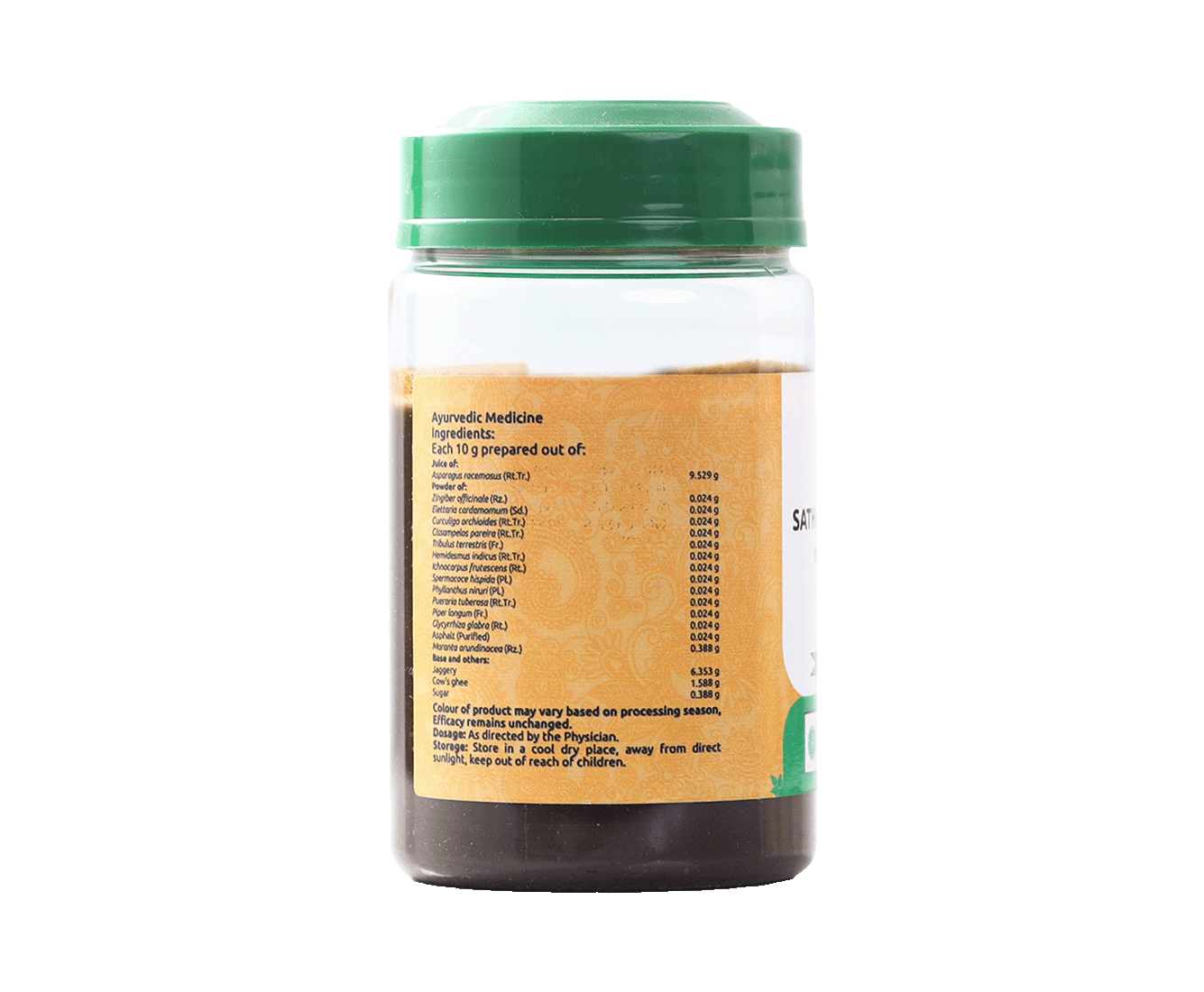 250 gm pack of Vaidyaratnam Sathavareegulam, effective Ayurvedic medicine for leg discomfort.